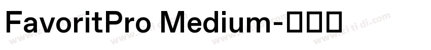 FavoritPro Medium字体转换